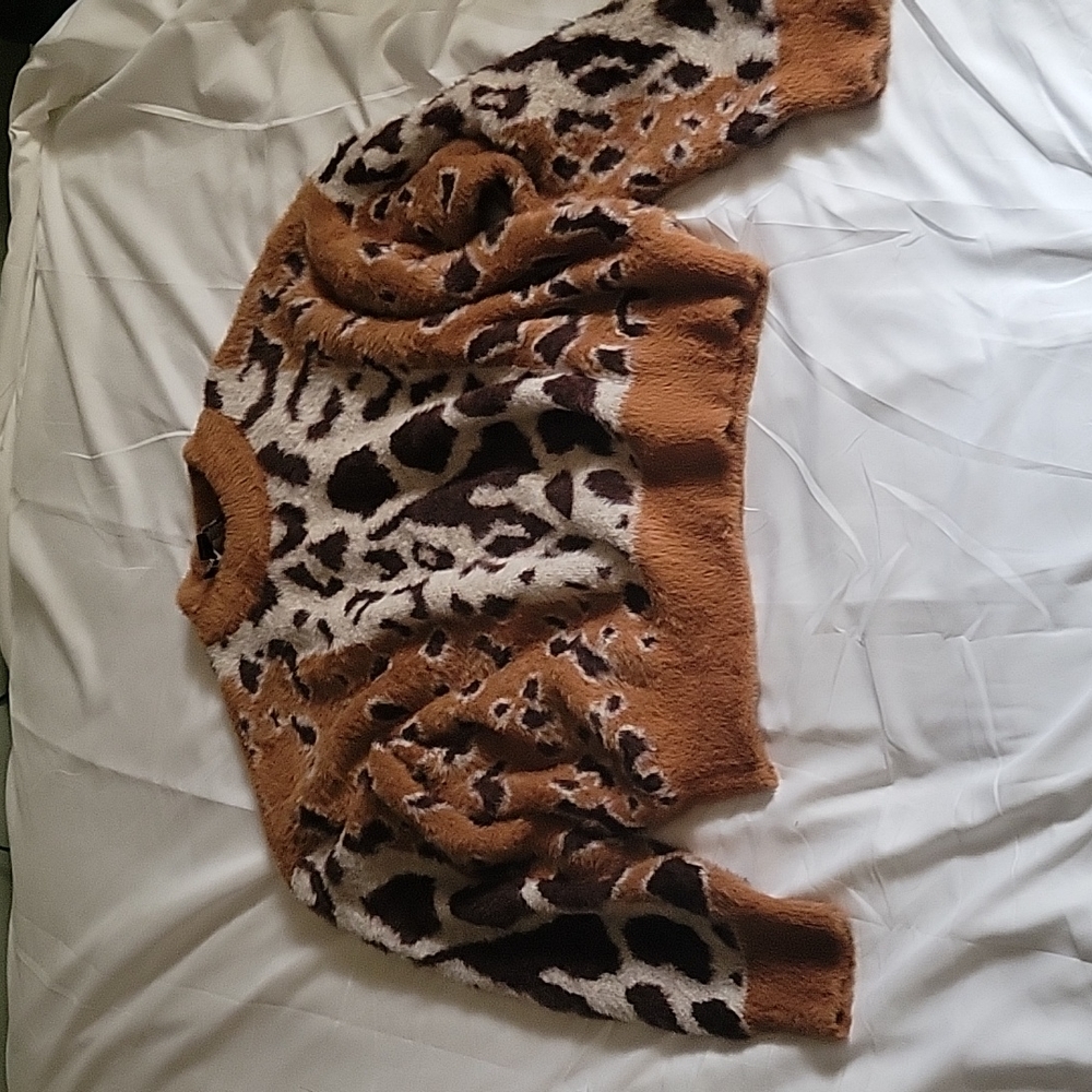 Animal print sweater